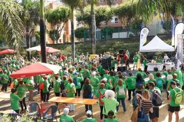  Unos 160 mayores de Telde dan un ejemplo de motivación en II carrera Pasos por la vida (Foto TA)